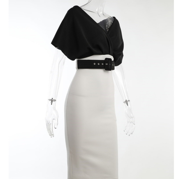 Fashion 2 color midi Dress new size S, M, L, XL, XXL Available Strech Material. - Picture 4 of 15